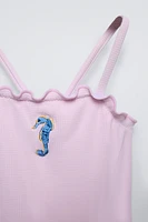 2-4 ANS/ MAILLOT DE BAIN HIPPOCAMPE
