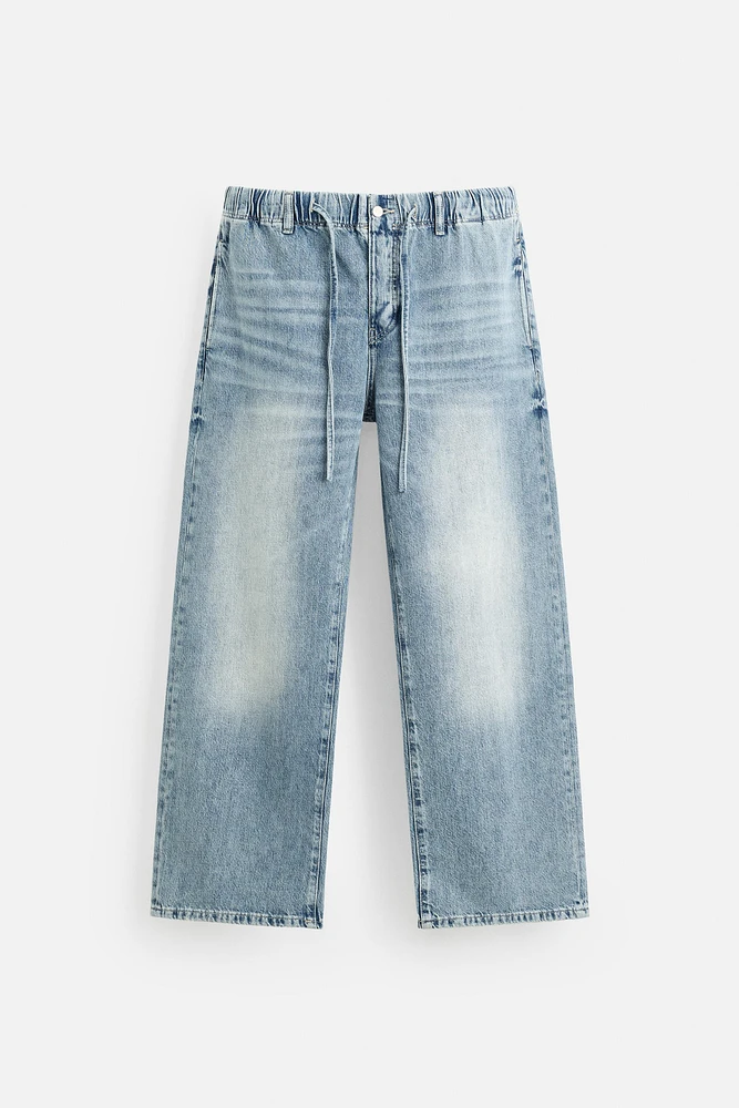 RELAXED FIT JOGGER WAIST JEANS