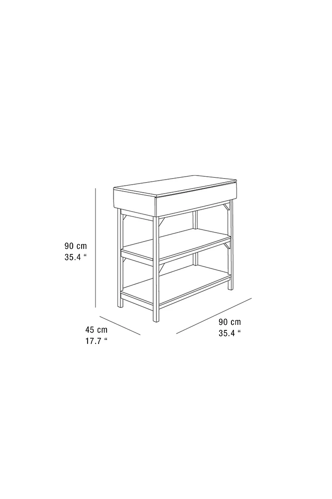 WOODEN STORAGE UNIT