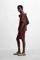 LINEN-COTTON SHORTS