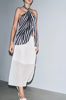 JUPE MIDI SEMI-TRANSPARENTE ZW COLLECTION