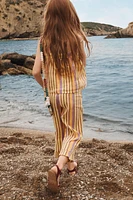 STRIPED COTTON LINEN TOP LIMITED EDITION