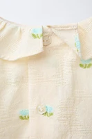 BLOUSE ET CULOTTE TEXTURE FLEURS