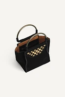 LIMITED EDITION SUEDE STUDDED MINI CITY BAG