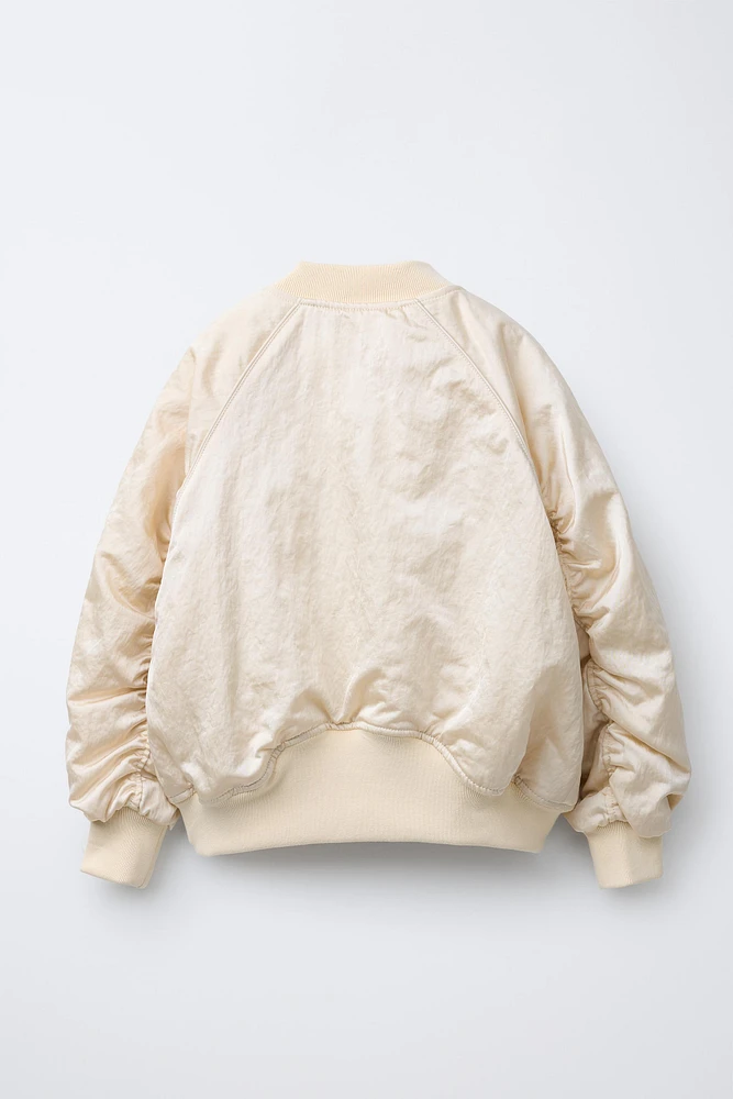 BLOUSON BOMBER SATINÉ