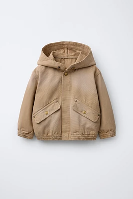 CANVAS HOODED JACKET