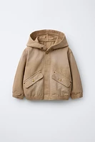 CANVAS HOODED JACKET