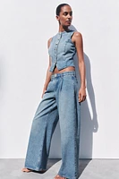 JEAN Z1975 COUPE LARGE À TAILLE HAUTE ET PINCES