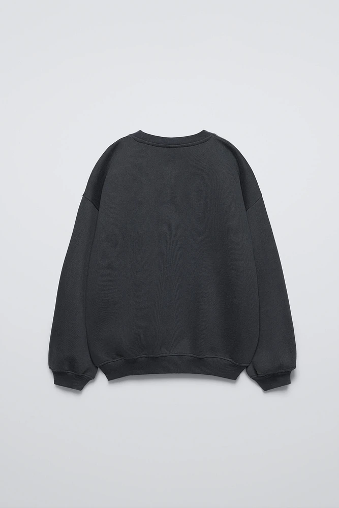 LACE HEART SWEATSHIRT