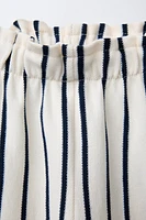 STRIPED PIQUÉ CULOTTES