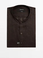 Chemise regular à col mao