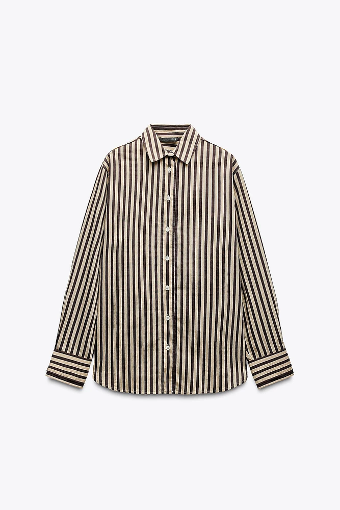 CHEMISE OVERSIZE À RAYURES