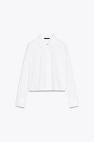 CROPPED POPLIN SHIRT