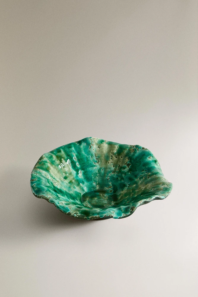 DECORATIVE TERRACOTTA BOWL