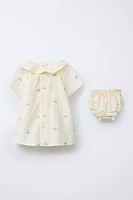 BLOUSE ET CULOTTE TEXTURE FLEURS