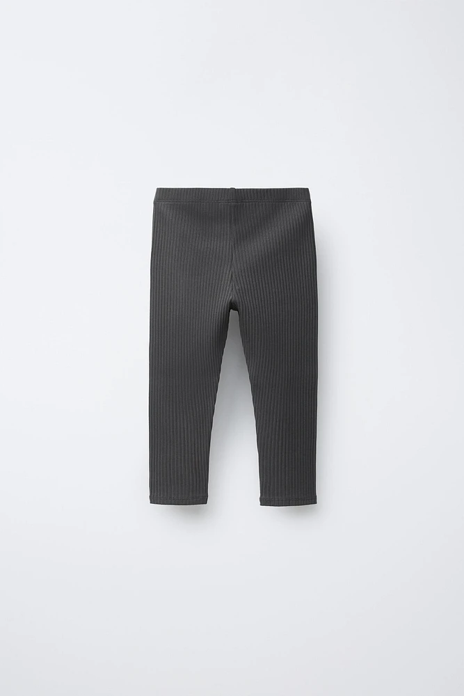RIBBED TAG LEGGINGS