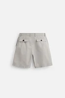 RELAXED FIT CRINKLED SHORTS