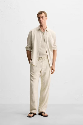 PANTALON JACQUARD RAYURES