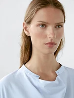 Blouse manches longues détail col