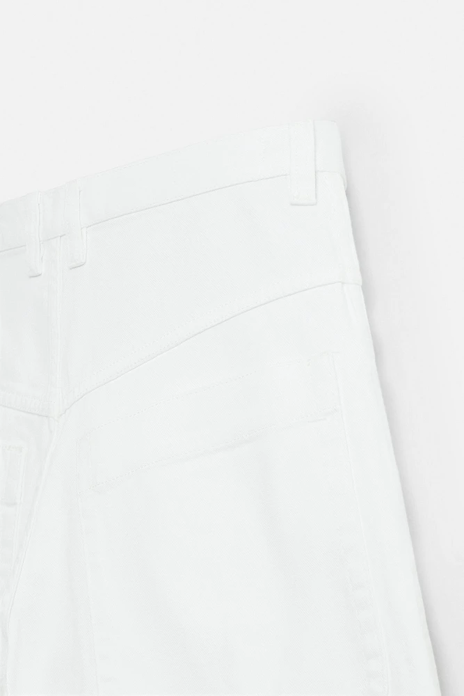 OVERSIZED FIT DENIM BERMUDA SHORTS