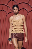 POINTELLE KNIT TOP