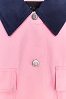 CONTRAST COLLAR JACKET