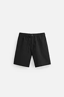 CHECKERED TEXTURED SHORTS