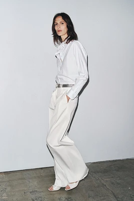 ZW COLLECTION TEXTURED WEAVE SHIRT