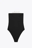 MAILLOT DE BAIN BANDEAU FLEURS