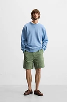 WASHED CREW NECK SWEATSHIRT
