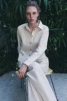 CHEMISE EN POPELINE À RAYURES