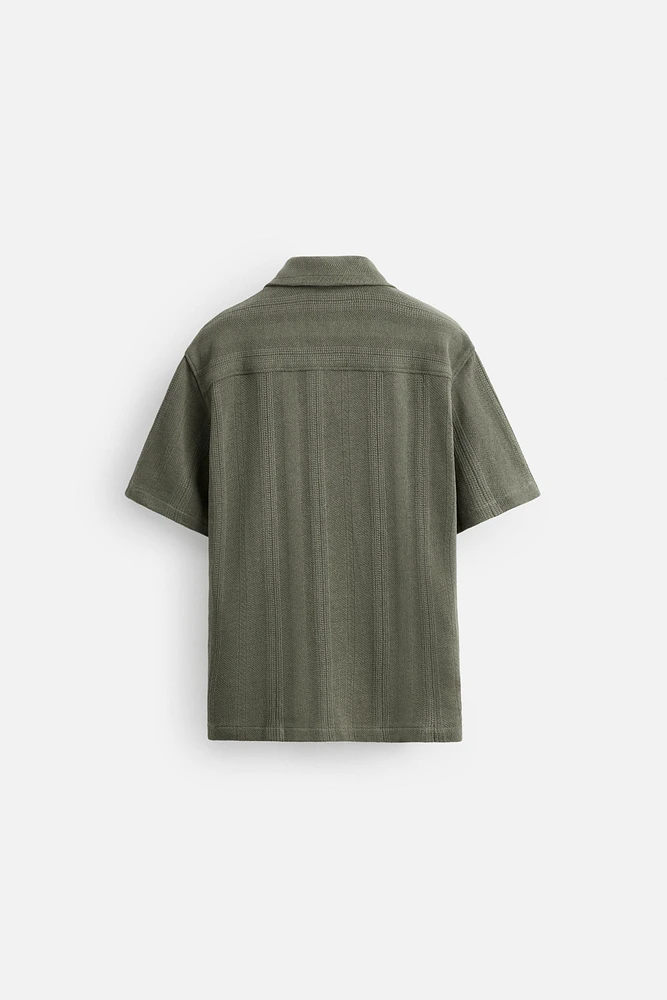 CHEMISE STRUCTURÉE JACQUARD