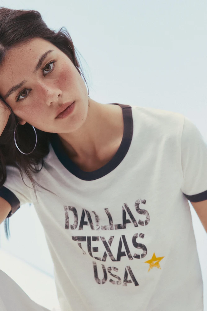FLAME TEXT T-SHIRT