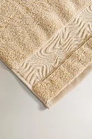 BATH TOWEL WITH MARBLE BORDER
