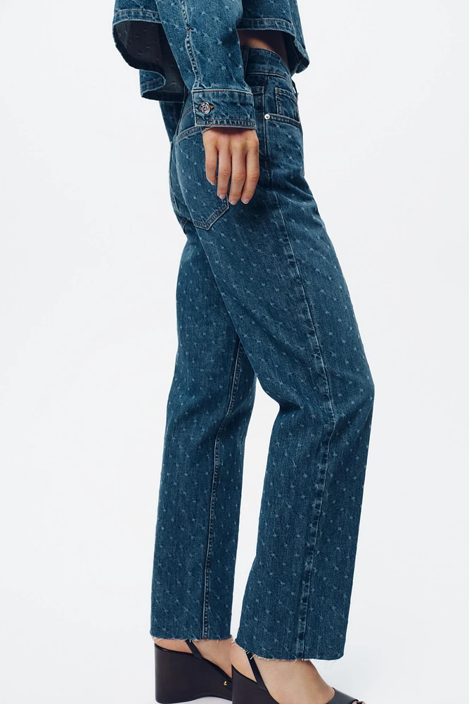 Z1975 HIGH-WAISTED STRAIGHT ANKLE JEANS