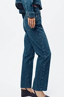 Z1975 HIGH-WAISTED STRAIGHT ANKLE JEANS