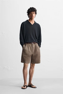 POLO EN MAILLE 100 % LIN