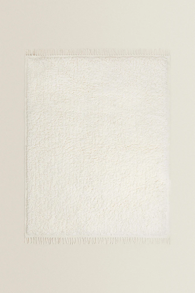 RECTANGULAR TEXTURED COTTON AREA RUG