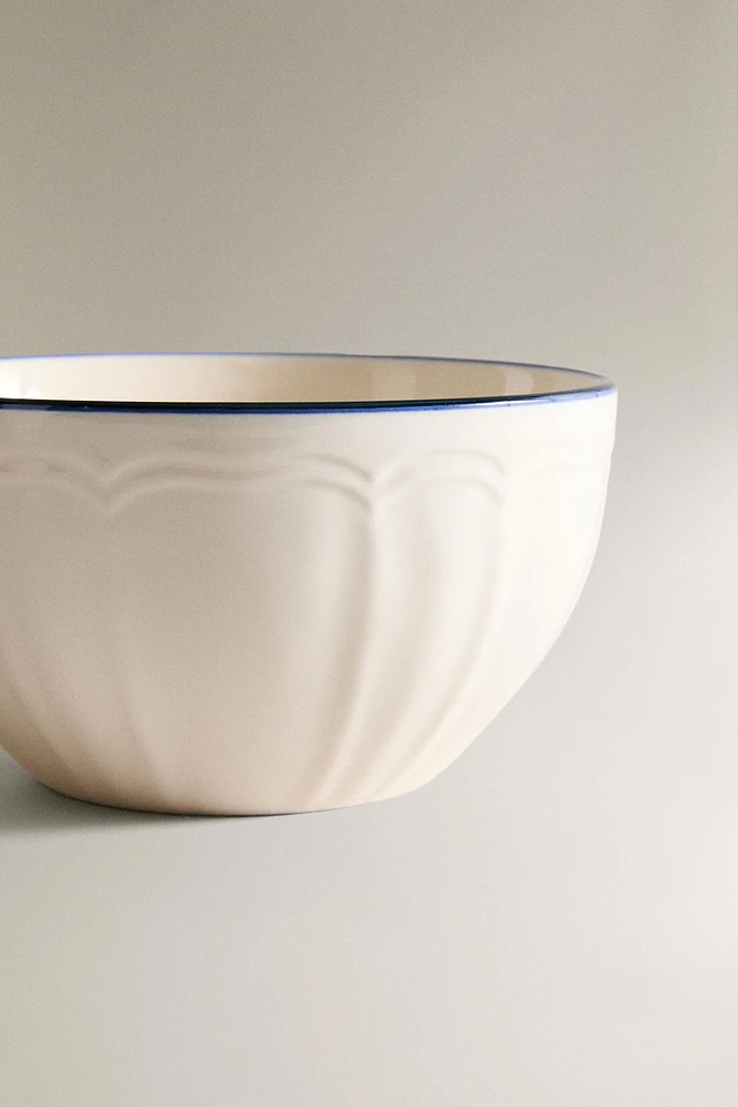 BOWL WITH RIM