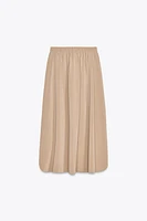 ROUND HEM MIDI SKIRT