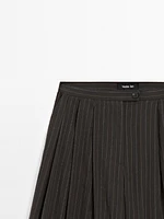 Pantalon wide leg triple pince