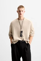 COMBINED TEXTURES SWEATER