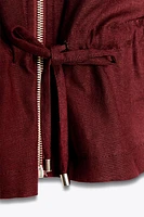 LINEN SAFARI JACKET