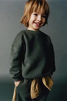 LABEL SWEATSHIRT AND JOGGERS MATCHING SET