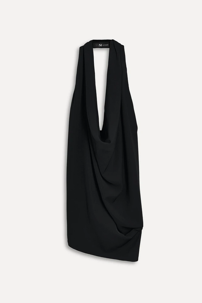 DRAPED HALTER TOP 50TH ANNIVERSARY