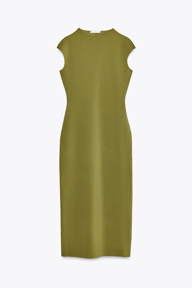 MIDI DRESS WITH POLYAMIDE