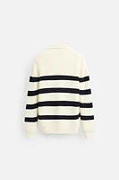 BASIC QUARTER-ZIP SWEATER