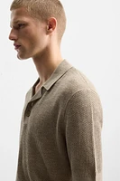 POLO EN MAILLE STRUCTURÉE