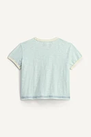 T-SHIRT LISERÉS CONTRASTE BRODÉ LIMITED EDITION