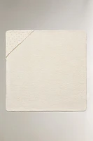 SERVIETTE DE BAIN CAPUCHE BÉBÉ MINIFLEUR